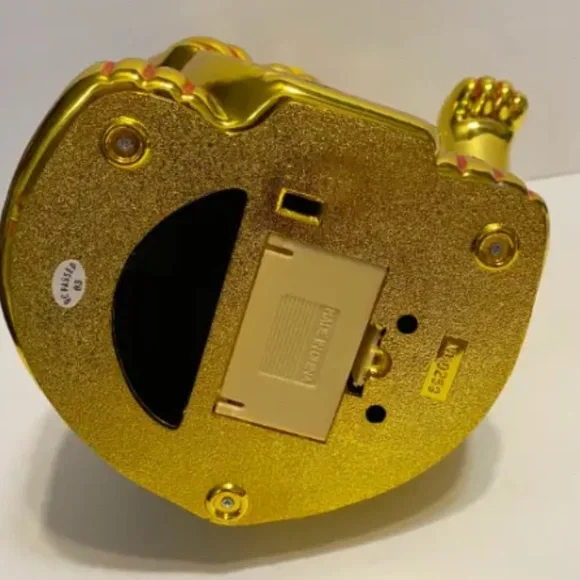 Gold Maneki Neko Lucky Charm Cat Battery Powered Craft Home Shop Decor’ 6”H - Picture 2 of 5